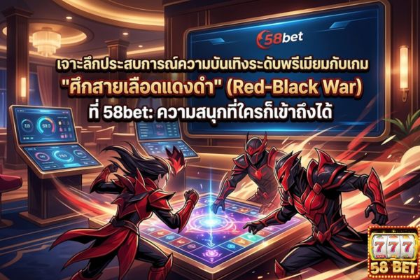 เจาะลึกประสบการณ์ความบันเทิงระดับพรีเมียมกับเกม "ศึกสายเลือดแดงดำ" (Red-Black War) ที่ 58bet