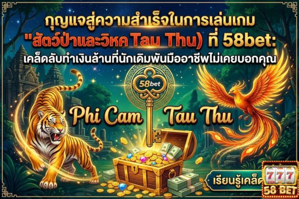 กุญแจสู่ความสำเร็จในการเล่นเกม "สัตว์ป่าและวิหคเหิน" (Phi Cam Tau Thu) ที่ 58bet